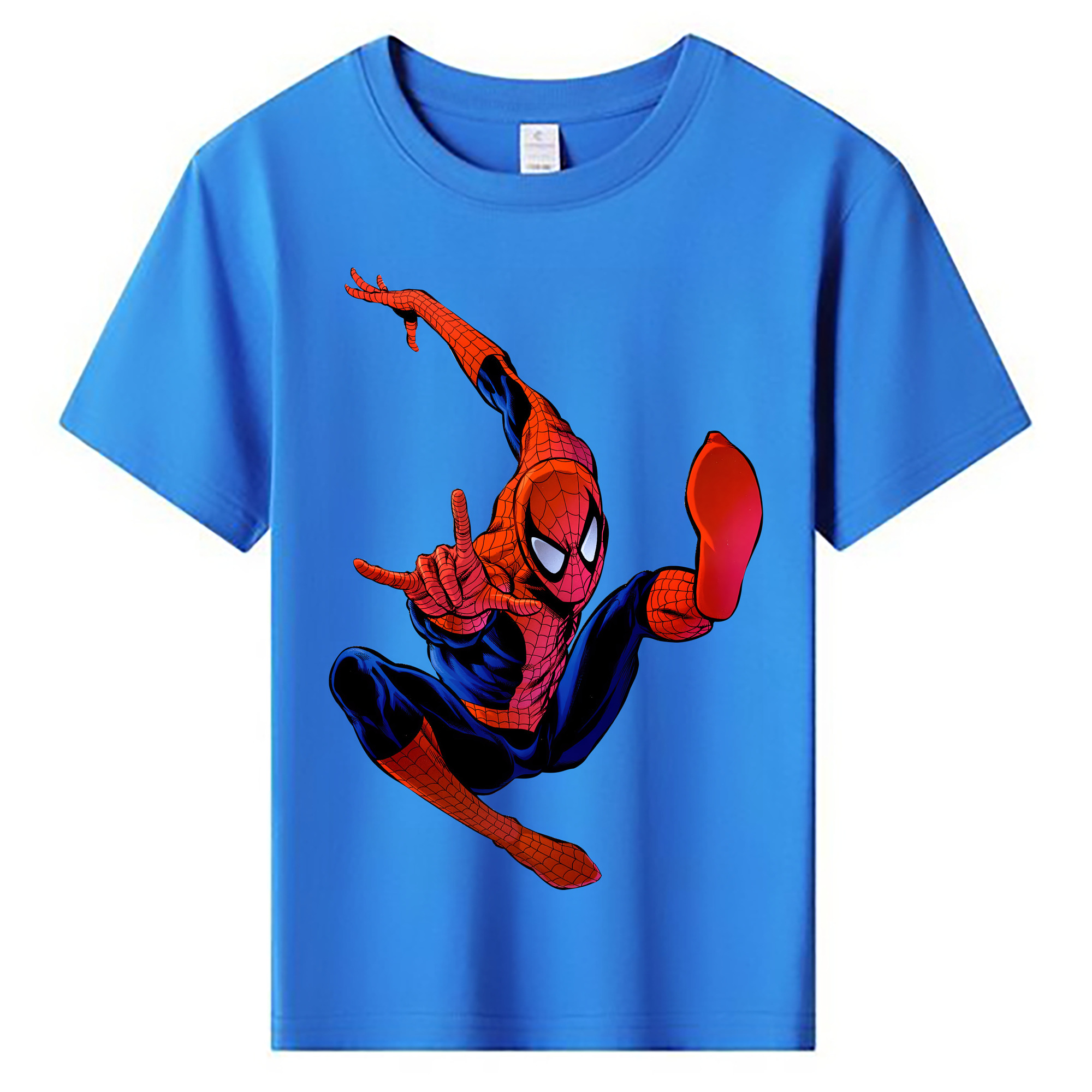 （画像用） Spider Man スパイダーマン 綿100％キッズTシャツ（フロントプリント）